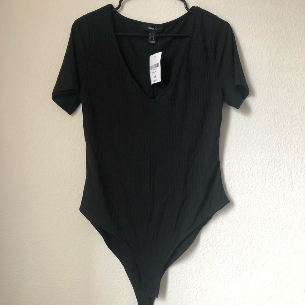 NWT 0X Forever 21 Black Body Suit